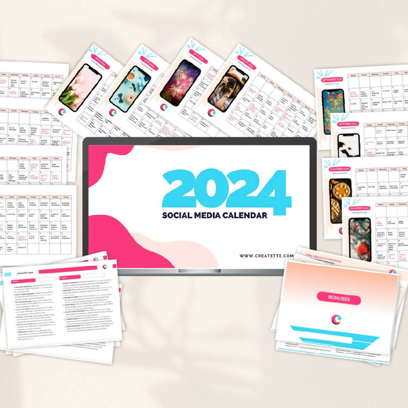 Load image into Gallery viewer, 2024 Social Media Calendar - Digital Download
