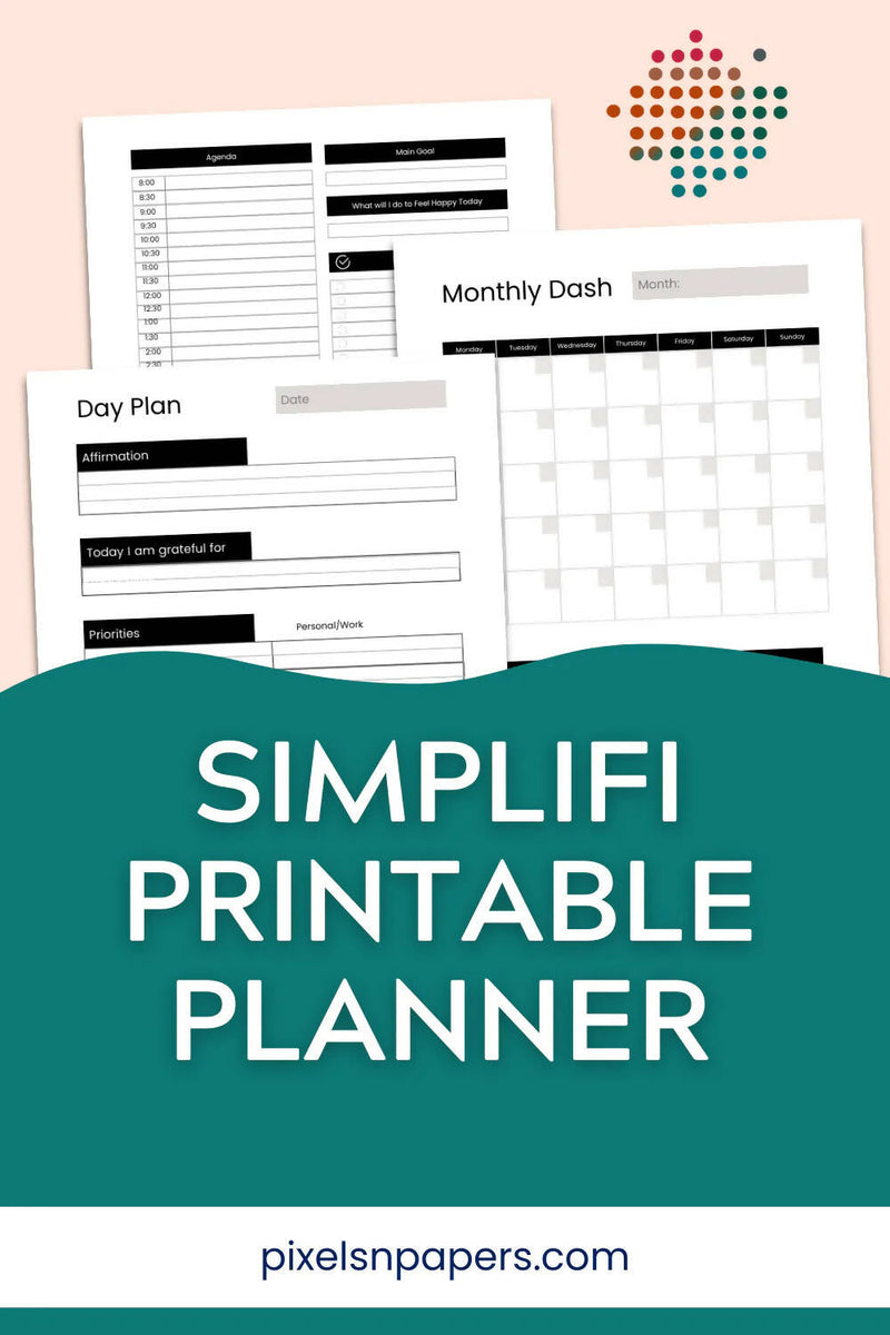 Load image into Gallery viewer, Simplifi Planner Printable
