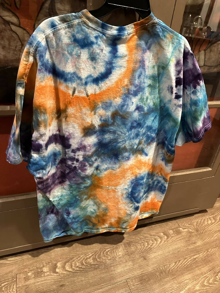 Load image into Gallery viewer, Upcycled ice dyed shirt
