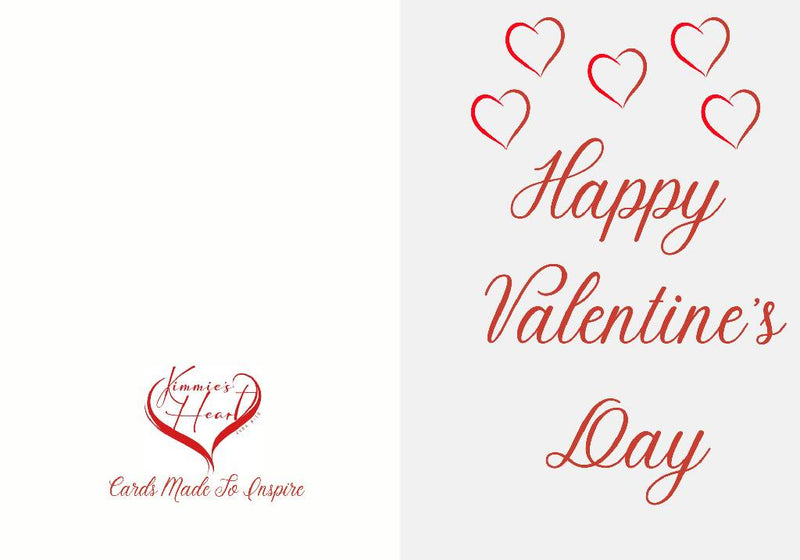 Load image into Gallery viewer, Happy Valentine&#39;s Day Heart Card
