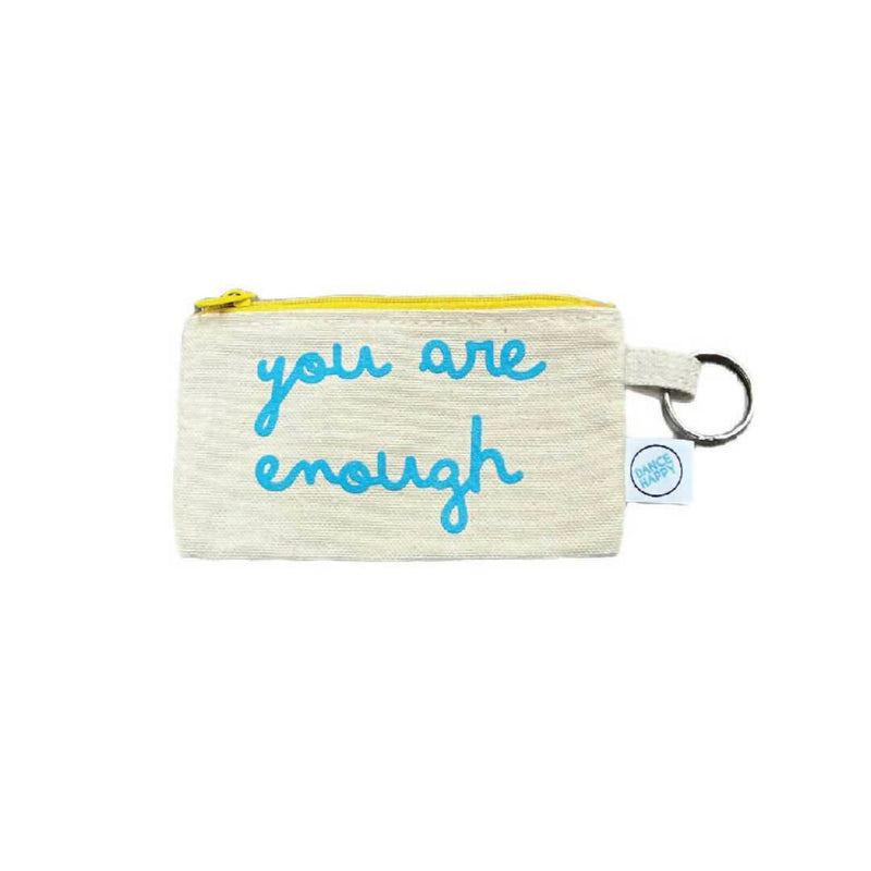 Load image into Gallery viewer, &quot;You Are Enough&quot; cardholder with keyring
