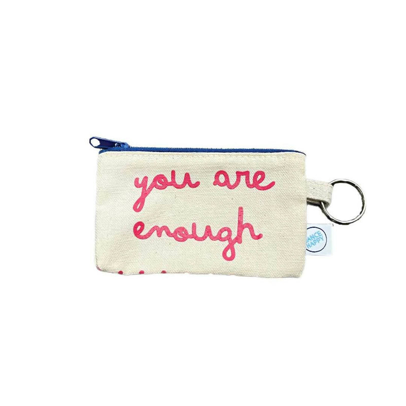 Load image into Gallery viewer, &quot;You Are Enough&quot; cardholder with keyring
